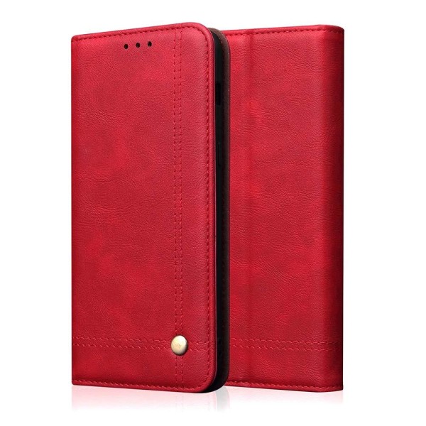 Huawei P30 Lite - Stilfuldt pung etui (LEMAN) Röd