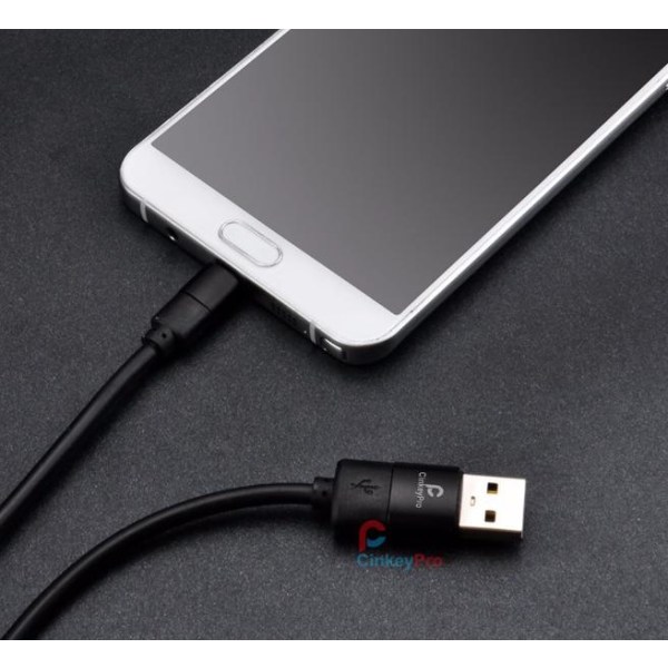 MicroUSB-kabel från CinkeyPro - Long-life 100cm Svart