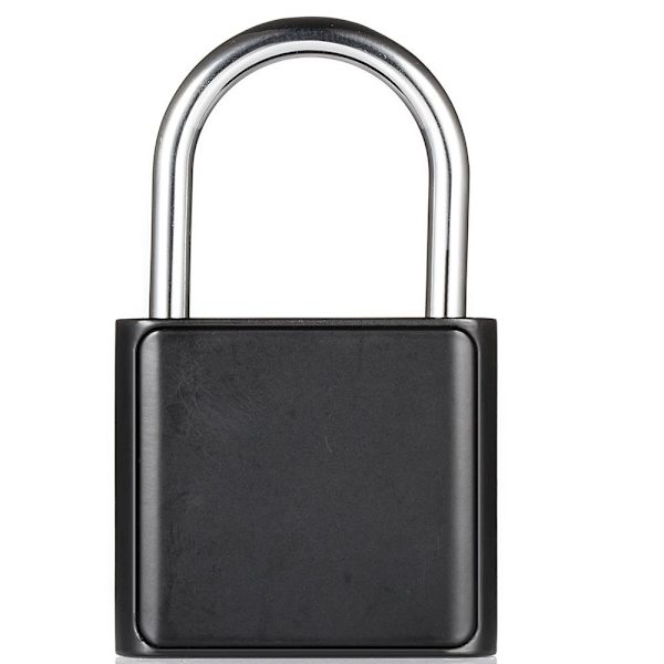 Praktiskt H�ngl�s med Fingeravtryck Sensor Silver