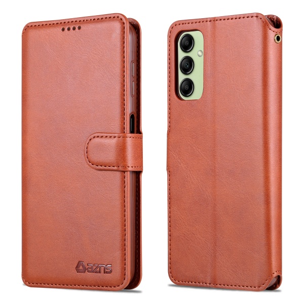 Luxury Leather Wallet case for Samsung galaxy A14 5G Svart