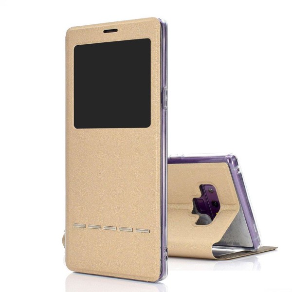 Smartfodral med Fönster & Svarsfunktion - Samsung Galaxy Note 9 Rosa