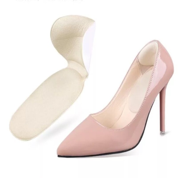 Stötdämpande Högklack Hälinlägg Beige