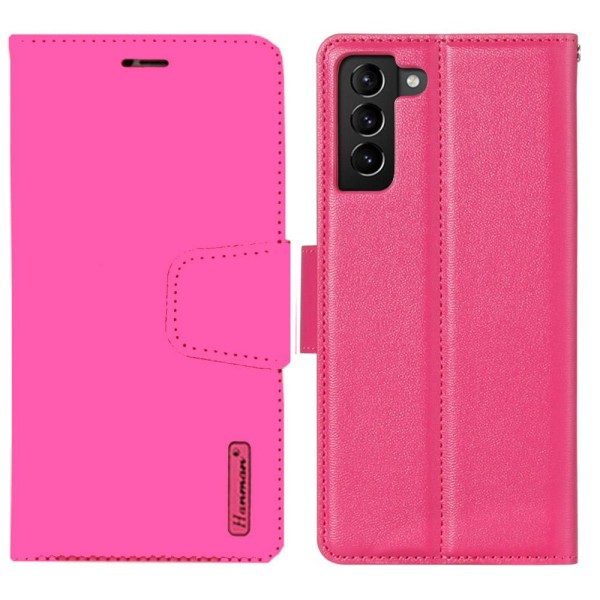Samsung Galaxy S21 Plus - Hanman lompakkokotelo Rosaröd