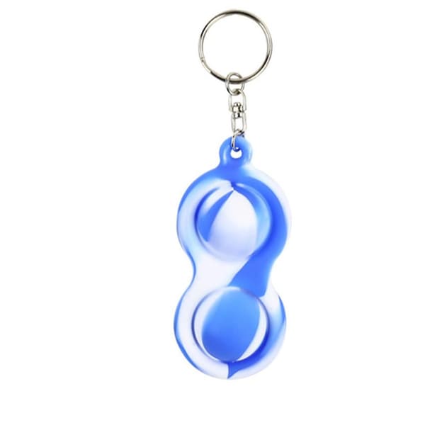 Flerfärgad Fidget Toy / Fidget Leksak / Simple Dimple ROSA/VIT