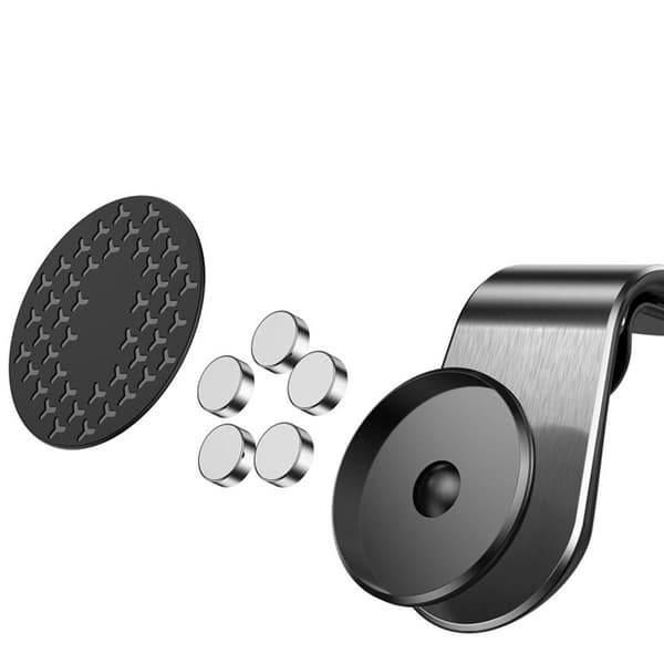 Säker Magnetisk Mobilhållare för Bil Silver