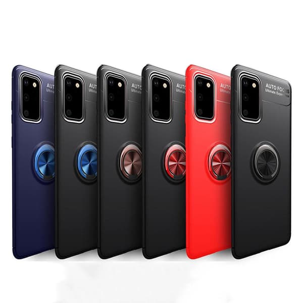 Samsung Galaxy S20 - Effektivt cover med ringholder Blå Blå