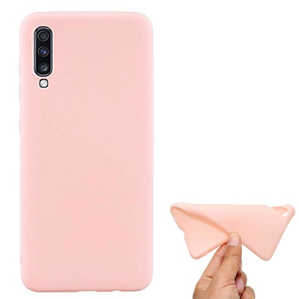 Samsung Galaxy A70 - Stilsäkert Mattbehandlat Silikonskal NKOBEE Turquoise Mint