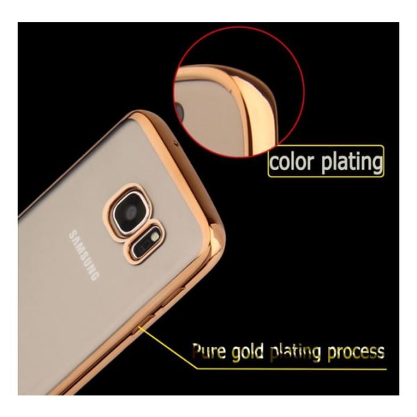 Samsung Galaxy S7 - Stilfuldt silikonecover fra LEMAN Guld