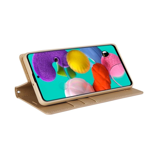 Samsung Galaxy A21S - Hanman Plånboksfodral Guld