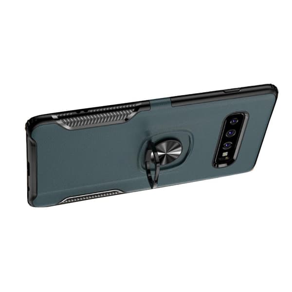 Smart Skal med Ringhållare från LEMAN - Samsung Galaxy S10 Blå
