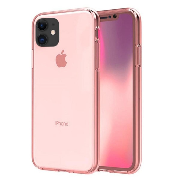 iPhone 12 Mini - Stilfuldt dobbeltsidet silikonecover Rosa