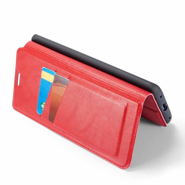 Samsung Galaxy S9 - Slittåligt Vintage Plånboksfodral Röd