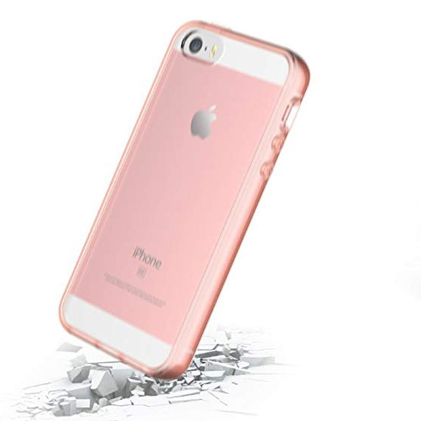 iPhone 5/5S/5SE - Skyddande Silikonskal (FLOVEME) Transparent Transparent/Genomskinlig