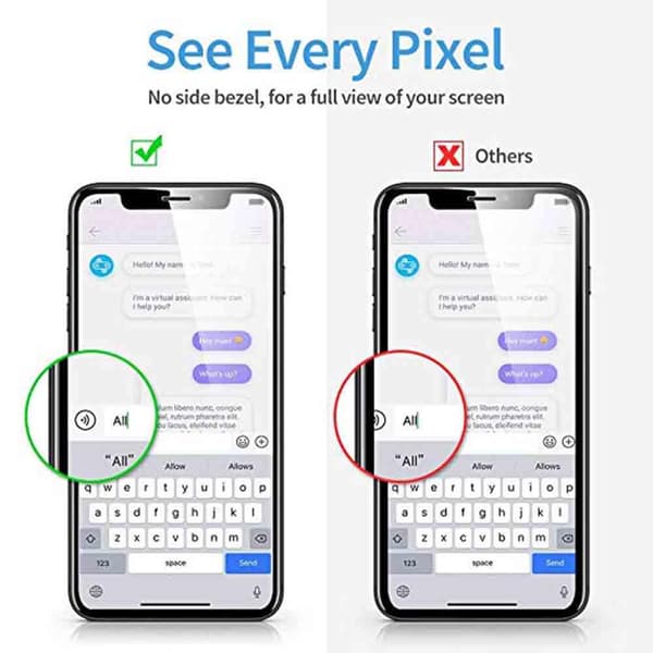 iPhone 11 Pro Max Skärmskydd 2.5D Ram 9H HD-Clear Svart