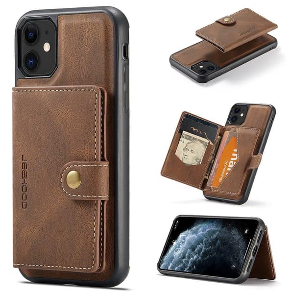 iPhone 12 - Cover med kortholder Svart
