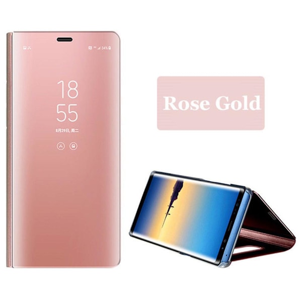 Samsung Galaxy A20E - Stilfuldt glat LEMAN-cover Roséguld