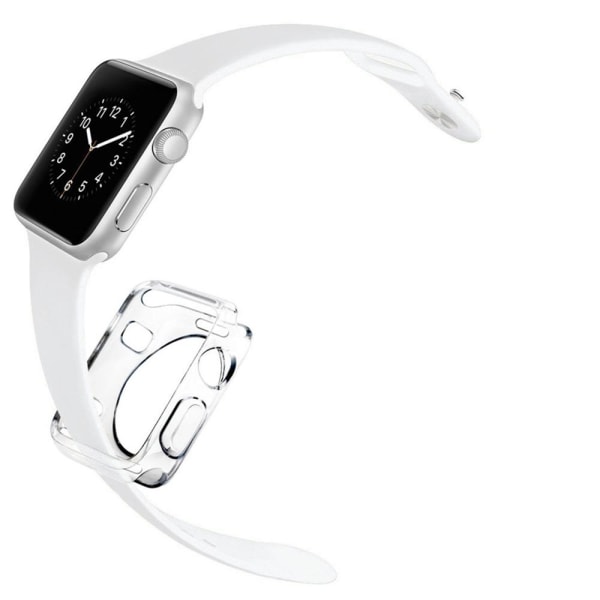 Apple Watch Series 1/2/3 Silikonskal Transparent/Genomskinlig 38mm