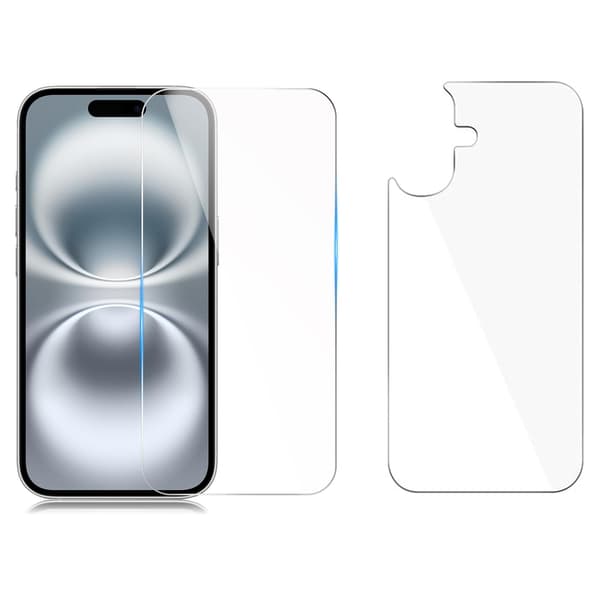 iPhone 16 2-pack set Fram- & Baksida Skärmskydd 0,3mm