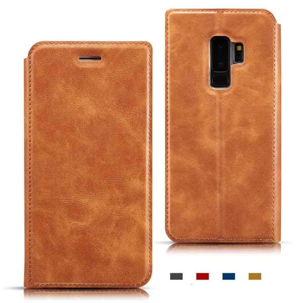 Samsung Galaxy S9 - Slittåligt Vintage Plånboksfodral Röd