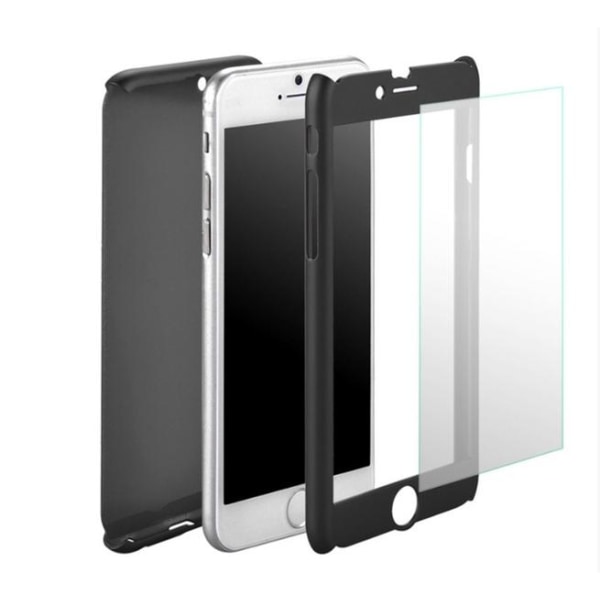 Praktiskt Skyddsfodral för iPhone 6/6S PLUS (Fram och bak) Silver/Grå