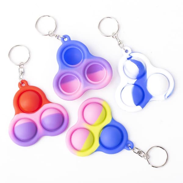 Flerfärgad Fidget Toy / Fidget Leksak / Simple Dimple Blå/Lila/Rosa