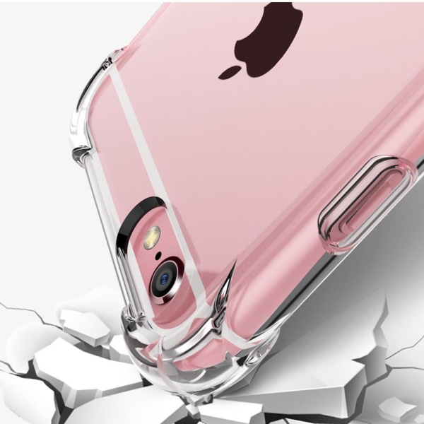 iPhone 6/6S - Stötdämpande Silikonskal (FLOVEME) Transparent/Genomskinlig
