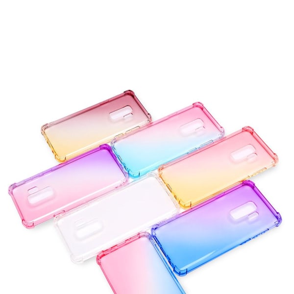 Samsung Galaxy S9 - Stötdämpande Floveme Silikonskal Rosa/Lila