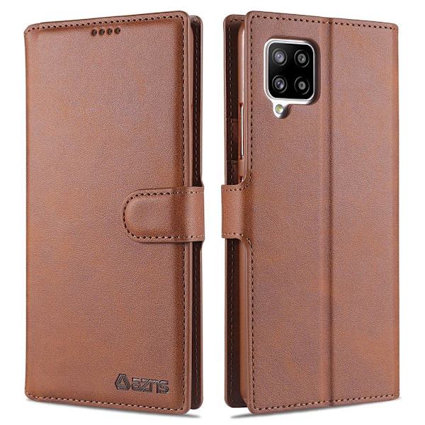 Samsung Galaxy A12 - Praktisk AZNS Wallet Case Röd