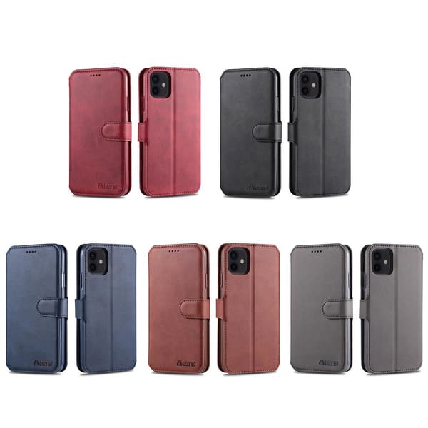 iPhone 12 - YAZUNSHI Plånboksfodral Svart