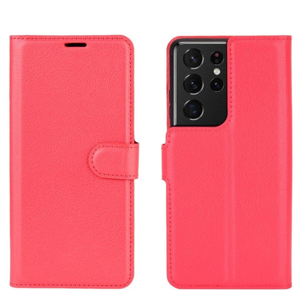 Samsung Galaxy S21 Ultra - Plånboksfodral Brun