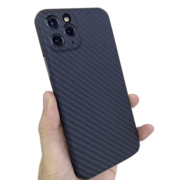 iPhone 11 Pro Max - Skyddsskal Karbon Design Black