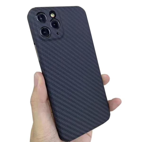 iPhone 11 Pro Max - Skyddsskal Karbon Design Svart
