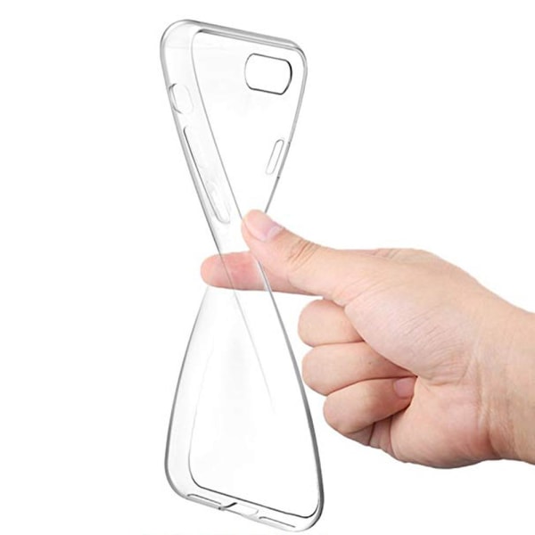 iPhone 5/5S/5SE - Skyddande Silikonskal (FLOVEME) Transparent/Genomskinlig