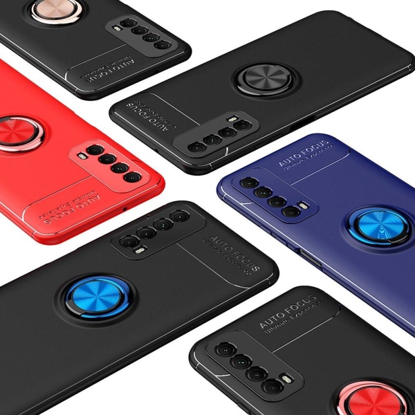 Huawei P Smart 2021 - Suojakuori sormustelineellä Röd