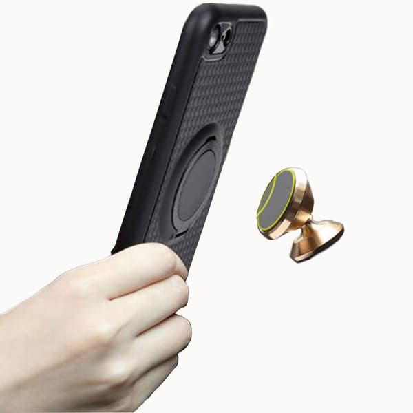 Smart Silikonskal med Ringhållare till iPhone XS Max Blå