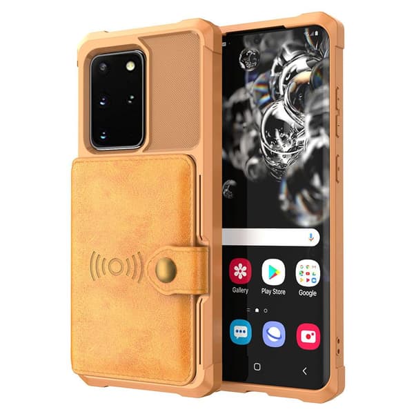 Samsung Galaxy S20 Plus - Effektivt cover med kortholder Grön