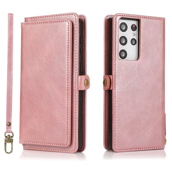 Samsung Galaxy S21 Ultra - 2-1 Pung etui Mörkgrön