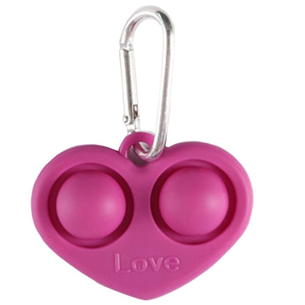 Hjärta Fidget Toy Pop It Simple Dimple Gul