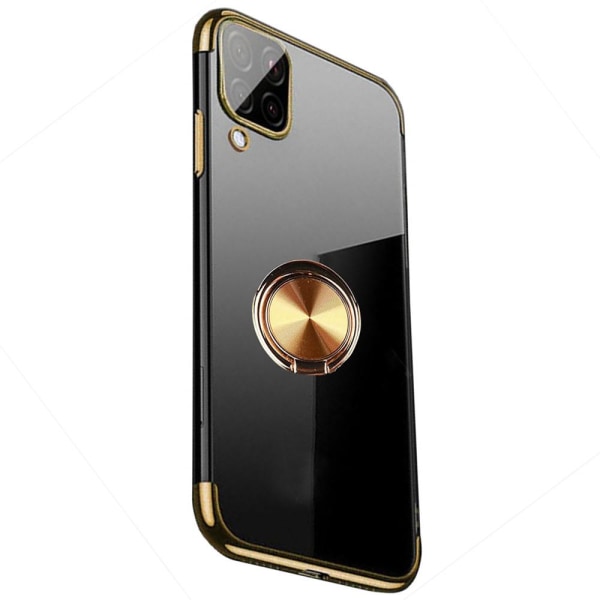 Samsung Galaxy A42 - Floveme Skal med Ringhållare Guld