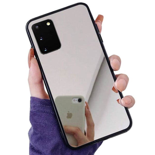 Exklusivt Spegelskal för Samsung Galaxy S20 - Elegans Möter Funktion! Silver