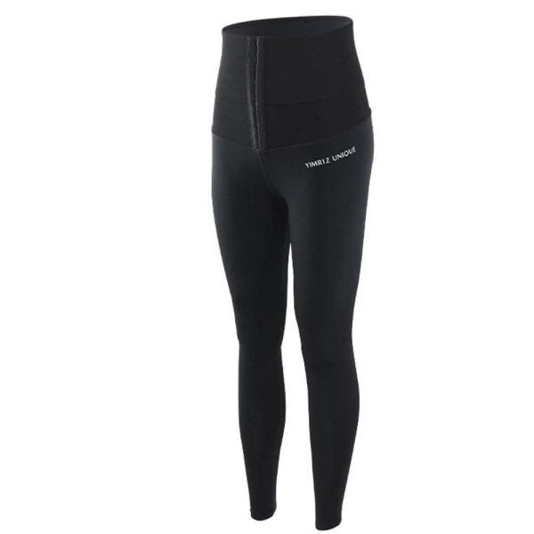 Sport Yoga Leggings Hög Midja Svart M