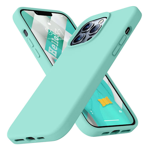 iPhone 14 Pro - Tyndt Leman etui Grön