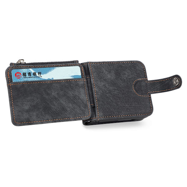 Galaxy Z Flip 5 5G - 2 in 1 lompakkokotelo korttipaikoilla Brown