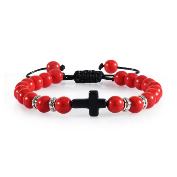 Högkvalitets Unikt Hållbart Kularmband Red Turquoise