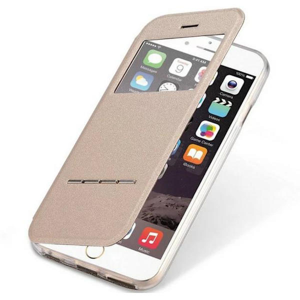 Smartfodral fr�n LEMAN f�r iPhone 6/6S Plus Roséguld