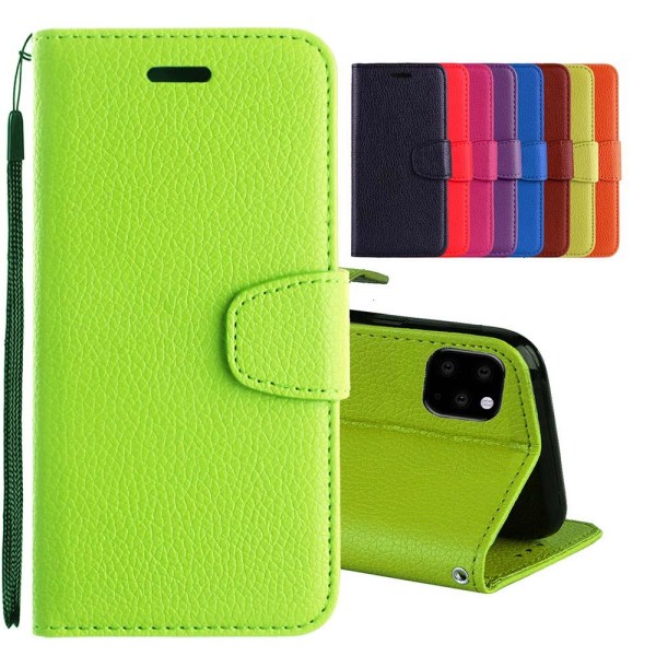 iPhone 11 Pro Max – käytännöllinen lompakkokotelo (NKOBEE) Green Grön