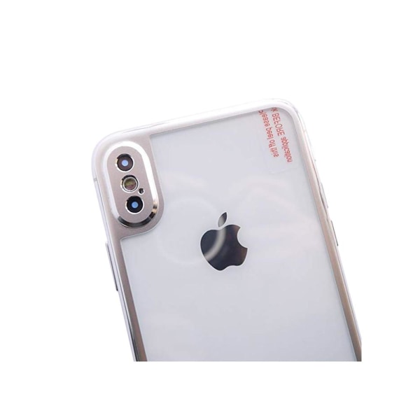 2-PACK HuTech-beskyttelse for baksiden (aluminium) for iPhone XR Silver
