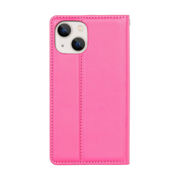 iPhone 14 - Plånboksfodral HANMAN Rosaröd