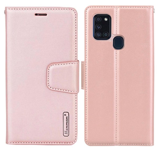 Samsung Galaxy A21S - HANMAN Wallet etui Roséguld