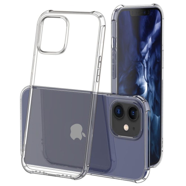 iPhone 12 - Floveme Silikone Cover (tykt hjørne) Transparent